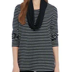NWT Kim Rogers 2Fer Tunic top w/ matching scarf S